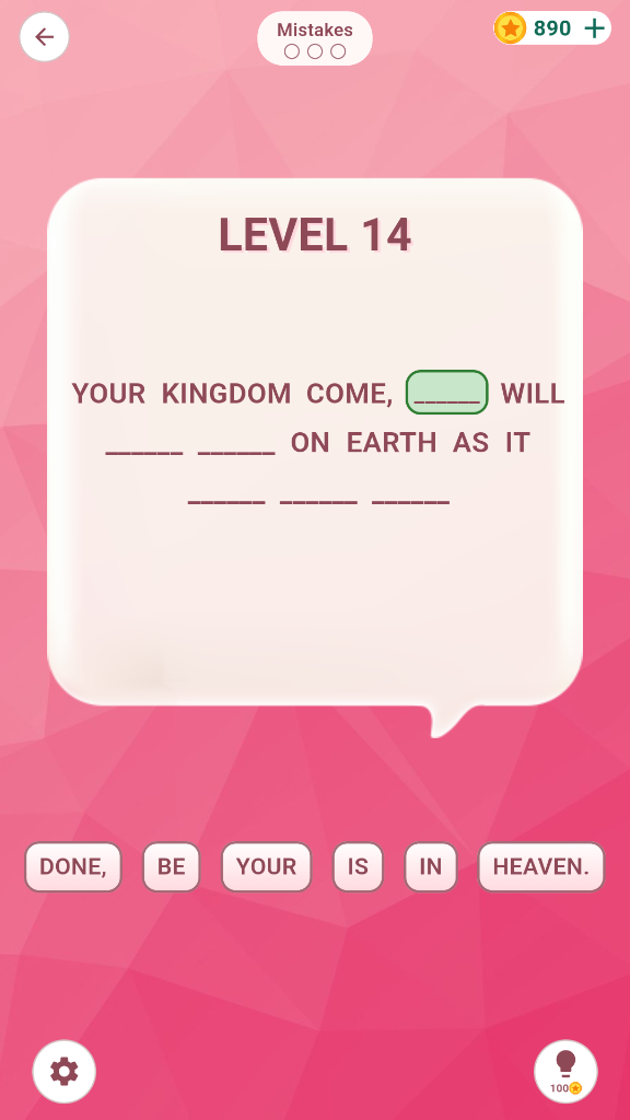 Bible Game – Verses Screenshot 1